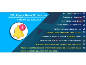 Vendor And Admin Order Notification (Multi Vendor Addon)